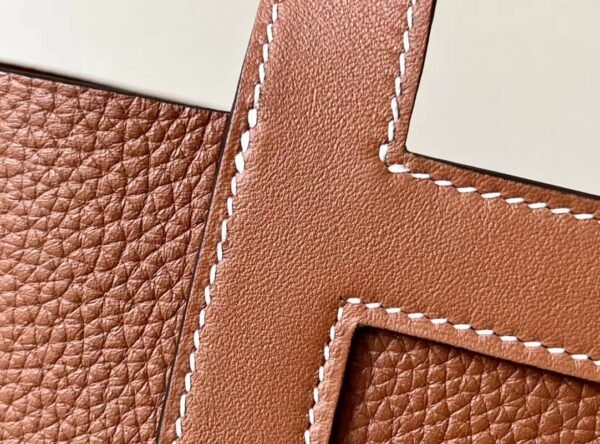 b0ca3d11dda08cc-1 Hermes Picotin TC Leather Golden Brown Silver Hardware 18cm Full Handmade