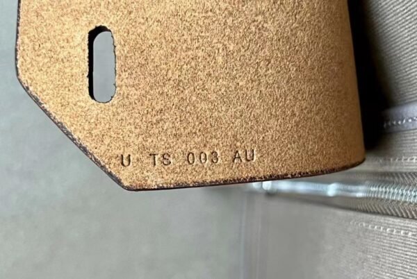 Hermes Herbag Barenia & canvas CK18 Etoupe Grey & Coffee Silver Hardware 31cm Full Handmade