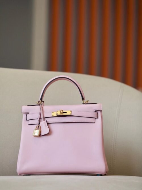 Hermes Kelly Swift sakura pink Gold Hardware 28cm Full Handmade