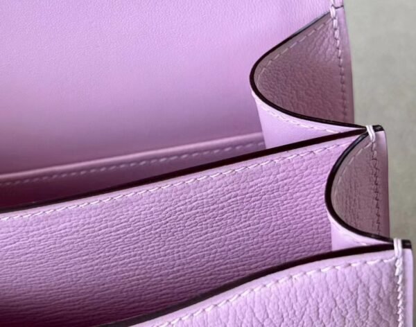 Hermes Constance Chevre mallow purple Gold Hardware 18cm Full Handmade