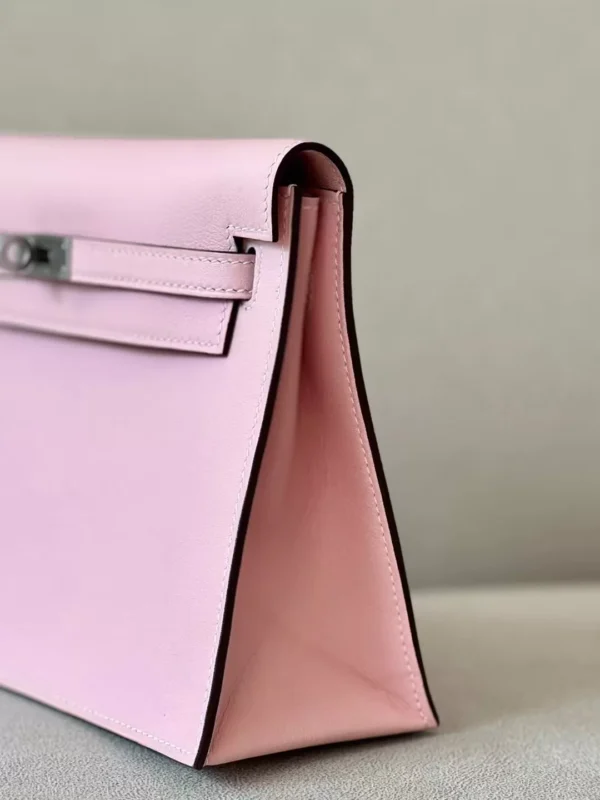 Hermès Kelly dance Swift 3Q sakura pink Silver Hardware 22cm Full Handmade