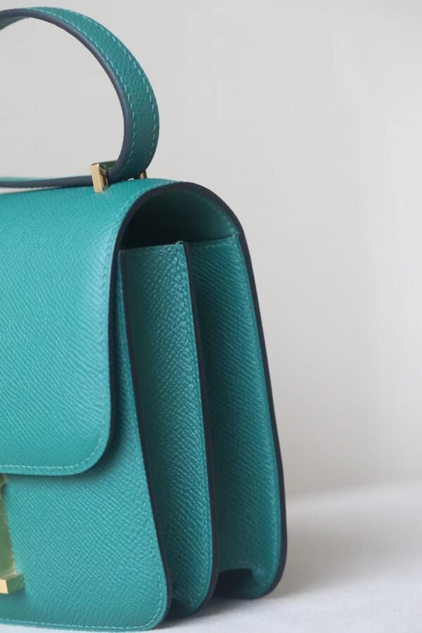 Hermès Constance Epsom Z6 Malachite green Gold Hardware 18cm Full Handmade