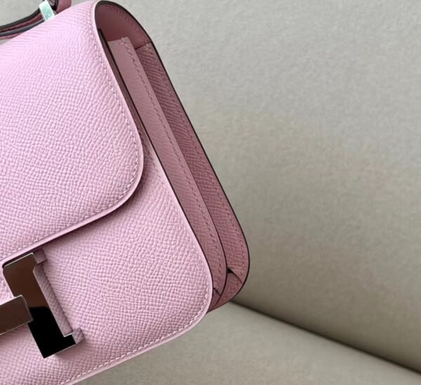 Hermès Constance Epsom 3Q sakura pink Silver Hardware 18cm Full Handmade