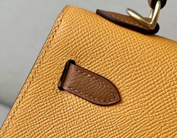 Hermes Kelly Epsom CK37 Golden Brown & 9V Yellow Gold Hardware 25cm Full Handmade