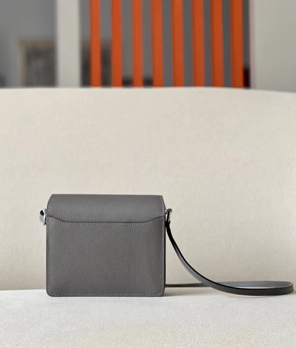 Hermes Roulis evercolor Etain Grey Silver Hardware 18cm Full Handmade