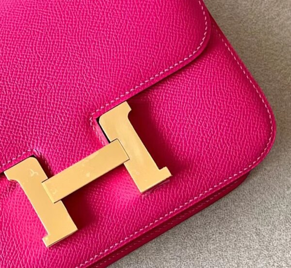 Hermès Constance Epsom 0E Rose Pink Gold Hardware 18cm Full Handmade