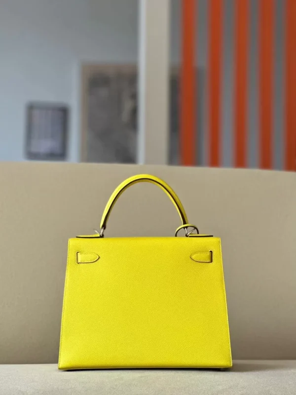 bdf2342fc0ad5f3-jpg Hermès Kelly Epsom 9R Lemon yellow Silver Hardware 28cm Full Handmade