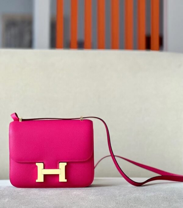 Hermès Constance Epsom 0E Rose Pink Gold Hardware 18cm Full Handmade
