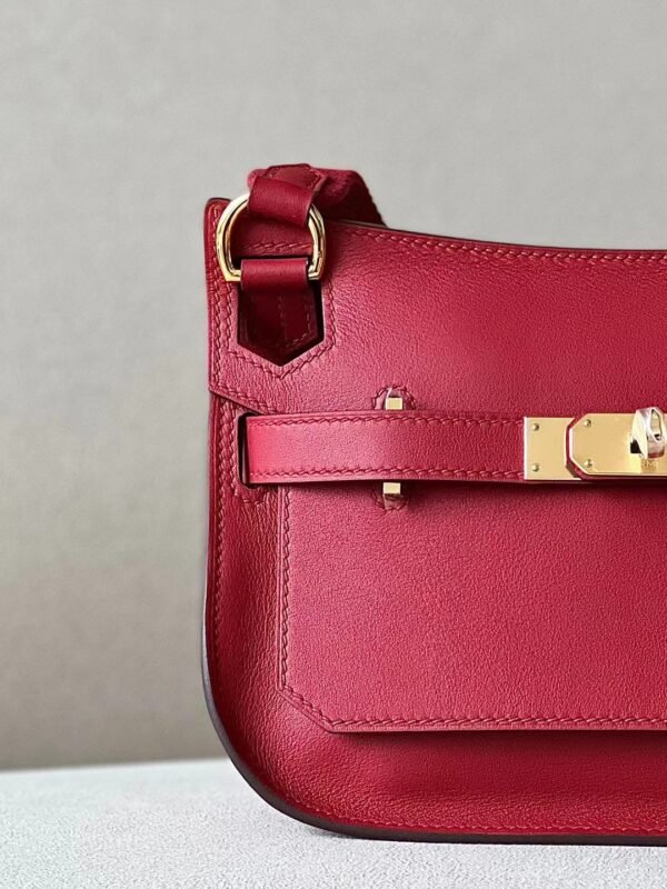 Hermes Mini Jypsiere Swift capsicum red Gold Hardware 23cm Full Handmade