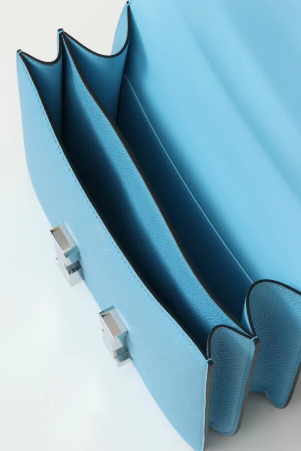 GPC Mode Constance Epsom Fresh Candy Blue Silver Hardware 18cm Full Handmade