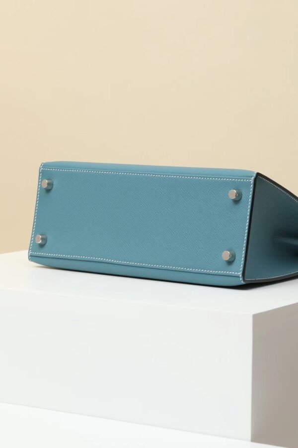 GPC Mode Kelly Epsom D2 New denim blue Silver Hardware 25cm Full Handmade