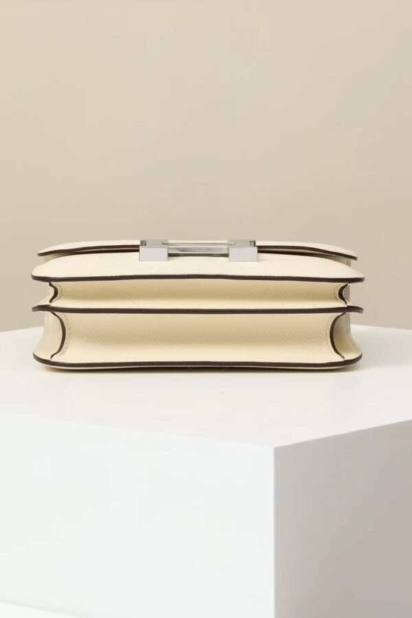 c196405864f2ad7 GPC Mode Constance Epsom I2 Cream White Silver Hardware 18cm Full Handmade