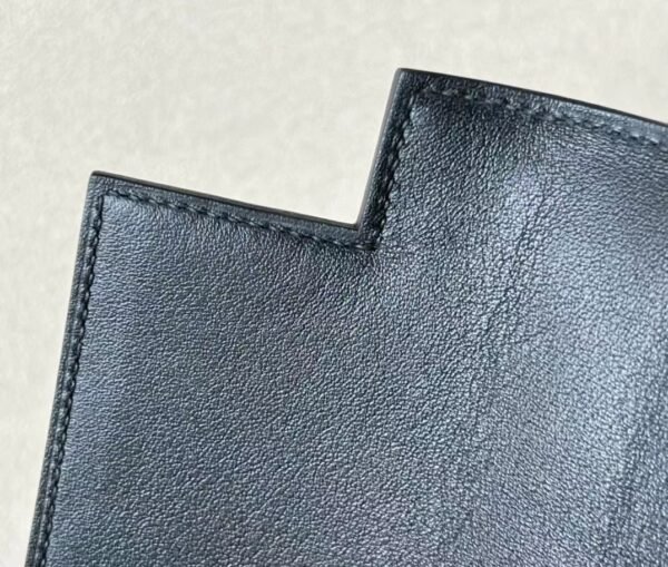 Hermes Kelly swift & canvas CK89 Black Silver Hardware 28cm Full Handmade