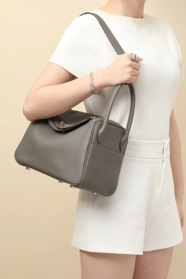 GPC Mode Lindy clemence 0L Medium Grey Silver Hardware 26cm Full Handmade