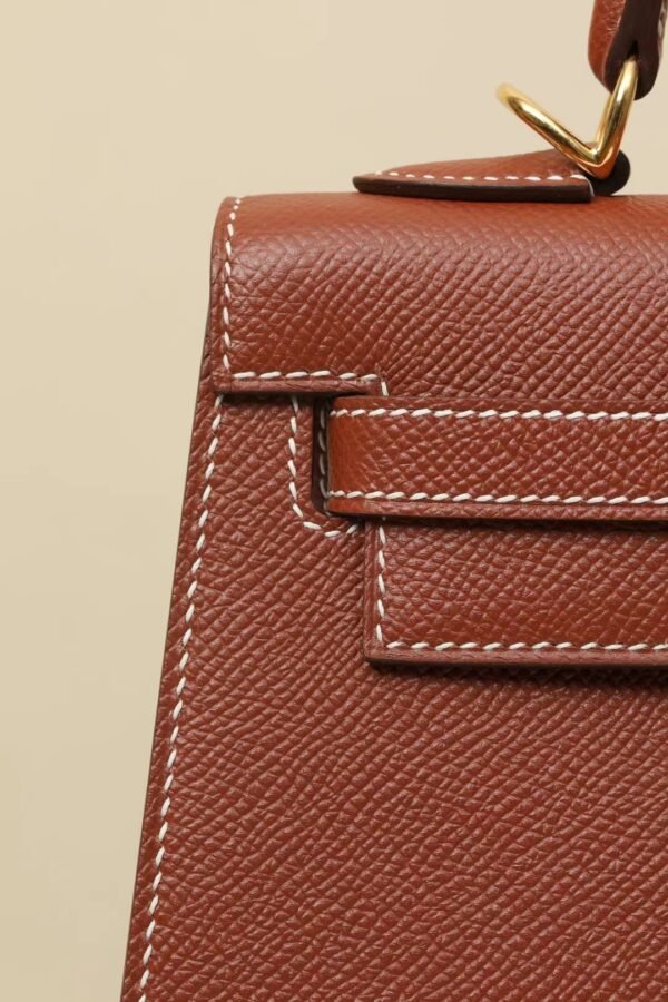 c4eca5b3f119b83 GPC Mode Kelly Epsom 4E Maple brown Gold Hardware 25cm Full Handmade Ghw