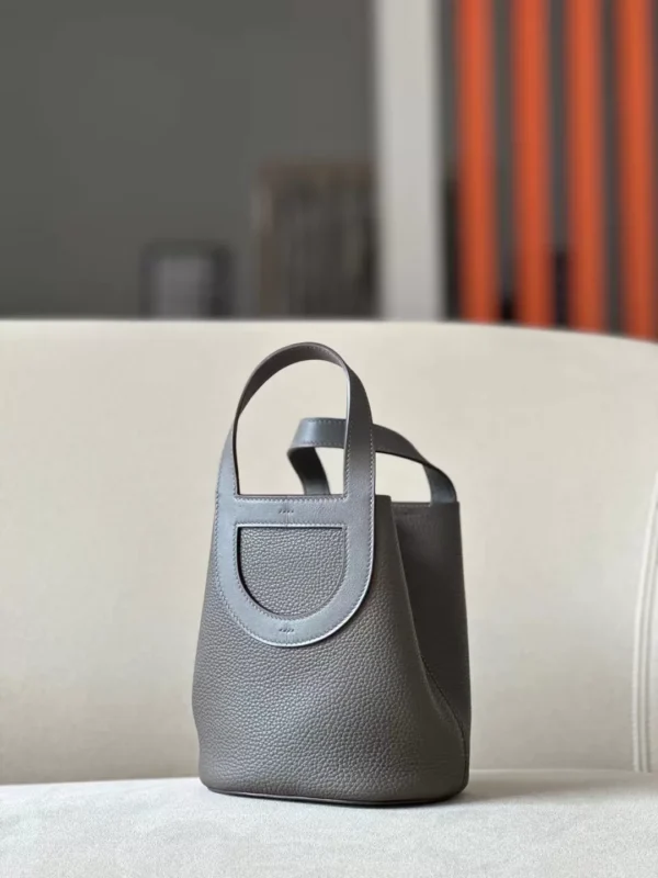 Hermès Picotin TC & Swift 8F Tinware grey Silver Hardware 18cm Full Handmade