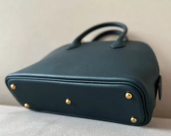 Hermès Bolide Evercolor 1T Dark green Gold Hardware 26cm Full Handmade
