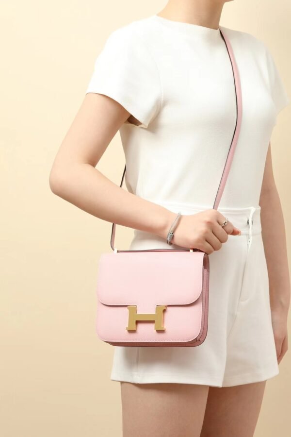 GPC Mode Constance Epsom 3Q Sakura Pink Gold Hardware 18cm Full Handmade