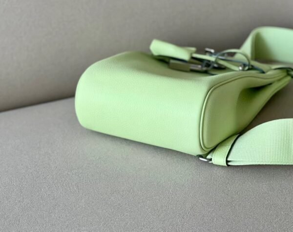 Hermes Kelly hac a dos Togo Y6 Fresh green Silver Hardware 22cm Full Handmade