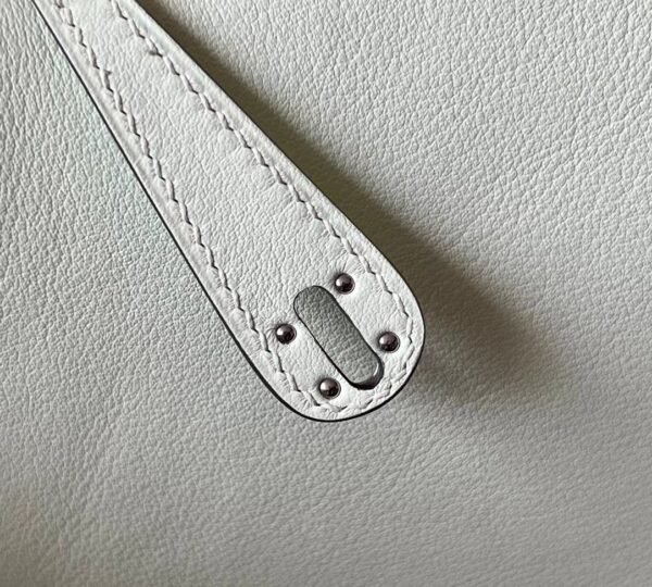 Hermes mini Lindy swift 0S Light Green Silver Hardware 19cm Full Handmade