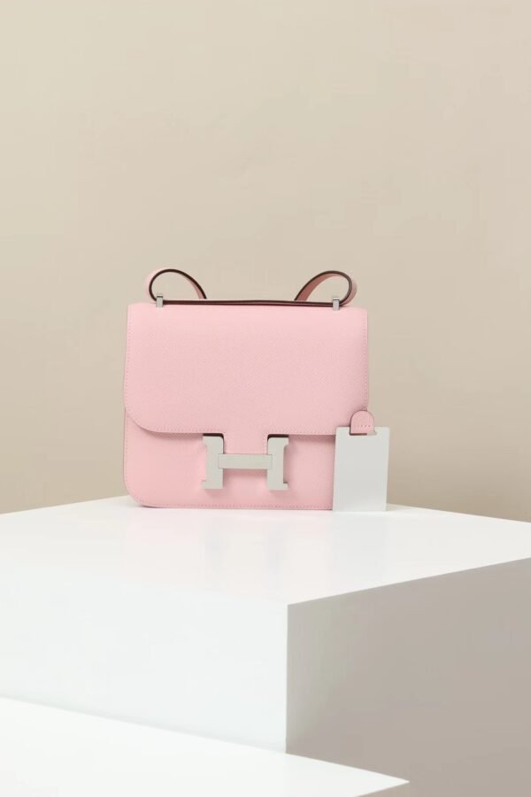 GPC Mode Constance Epsom 3Q New Sakura Pink Silver Hardware 18cm Full Handmade