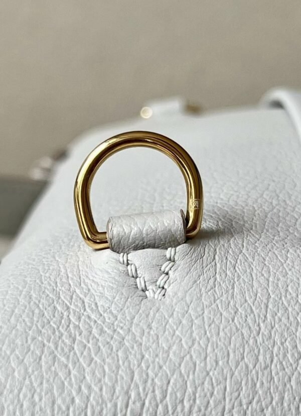 Hermes Kelly 2424 Evercolor & Swift Leather 80 Pearl grey Gold Hardware 21cm Full Handmade