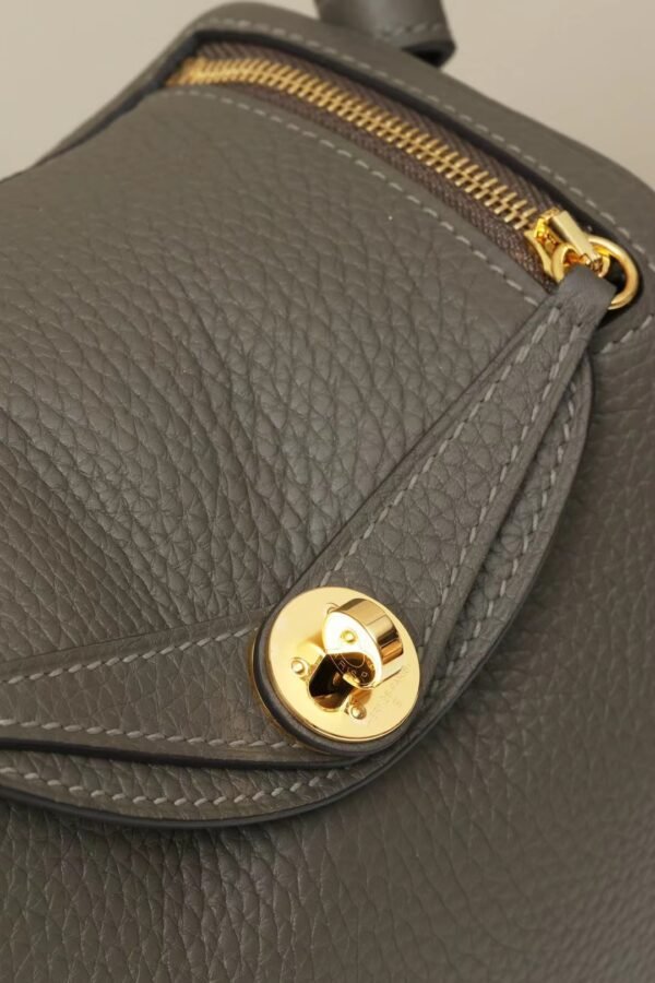 GPC Mode Lindy clemence Leather 8F tinware grey Gold Hardware 19cm Full Handmade