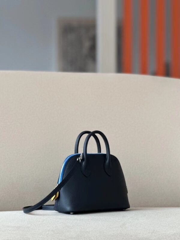 GPC Mode Mini Bolide evercolor 2Z Deep Blue & 71 Bright Blue & 90 Yellow Silver Hardware 18cm Full Handmade