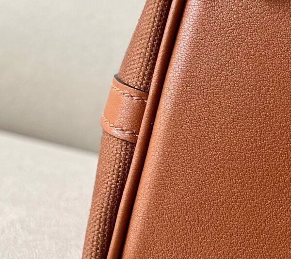 d0d9b5c2d3791e4 Hermes Picotin Canvas & Swift CK37 Golden Brown Silver Hardware 18cm Full Handmade