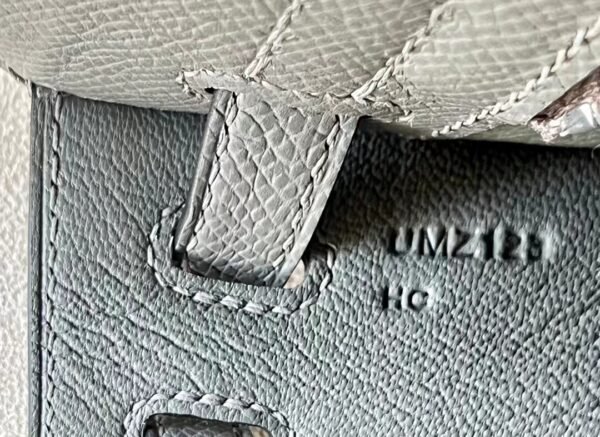 Hermes Kelly epsom Etain Grey Silver Hardware 25cm Full Handmade