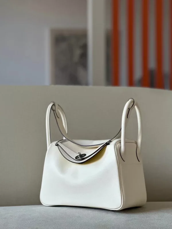 d1634fa315b198b-jpg Hermès Lindy Swift I2 Creamy White & 9R Lemon yellow Silver Hardware 26cm Full Handmade