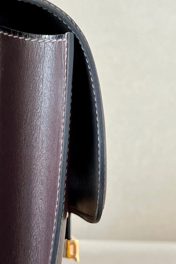 d1b5cc560af29f6 Hermes Constance Barenia 46 ebony Gold Hardware 18cm Full Handmade