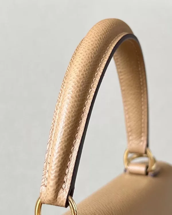 Hermès Kelly Epsom 4B Biscuit Khaki Gold Hardware 25cm Full Handmade