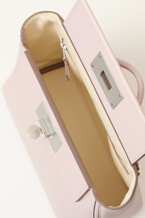 GPC Mode Mini Kelly 2424 Evercolor & Swift 09 Light Purple Pink Silver Hardware 21cm Full Handmade