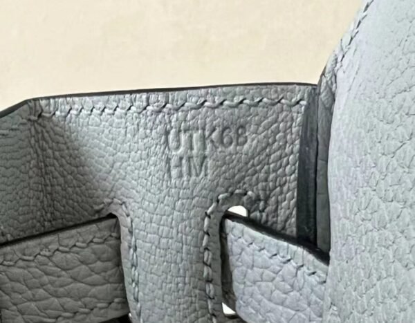 d9075aefa609425 Hermes Kelly ado Togo 8u Ice blue Gold Hardware 21cm Full Handmade