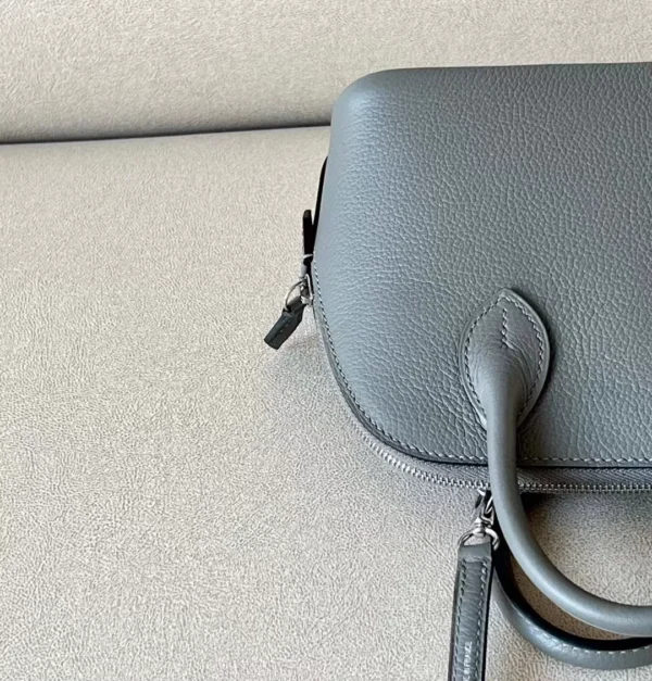 da1f1a7955a9aeb-jpg Hermès Mini Bolide Evercolor OL Noble grey Silver Hardware 18cm Full Handmade