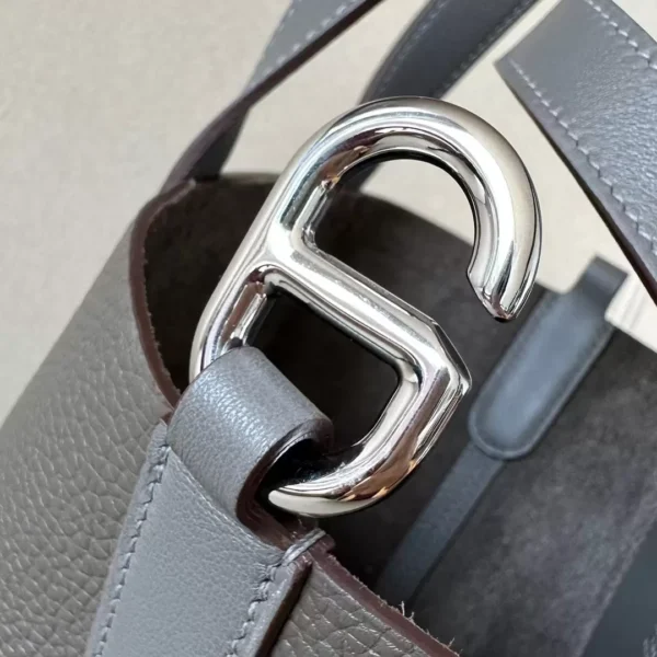 Hermès Picotin TC & Swift 8F Tinware grey Silver Hardware 18cm Full Handmade