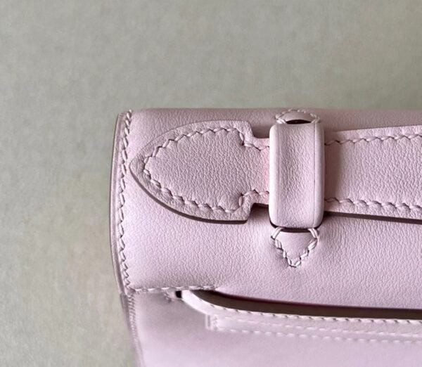 db0a872ade3847c Hermes mini Kelly pochette swift 09 Light Purple Silver Hardware 22cm Full Handmade