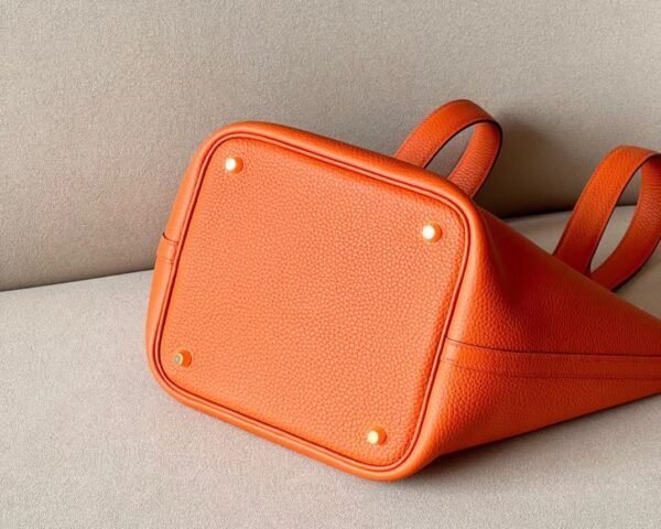 db857f35d8d9b55 Hermes Picotin TC CK93 Orange Gold Hardware 22cm Full Handmade