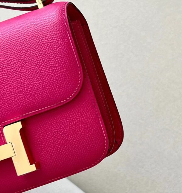 Hermès Constance Epsom 0E Rose Pink Gold Hardware 18cm Full Handmade