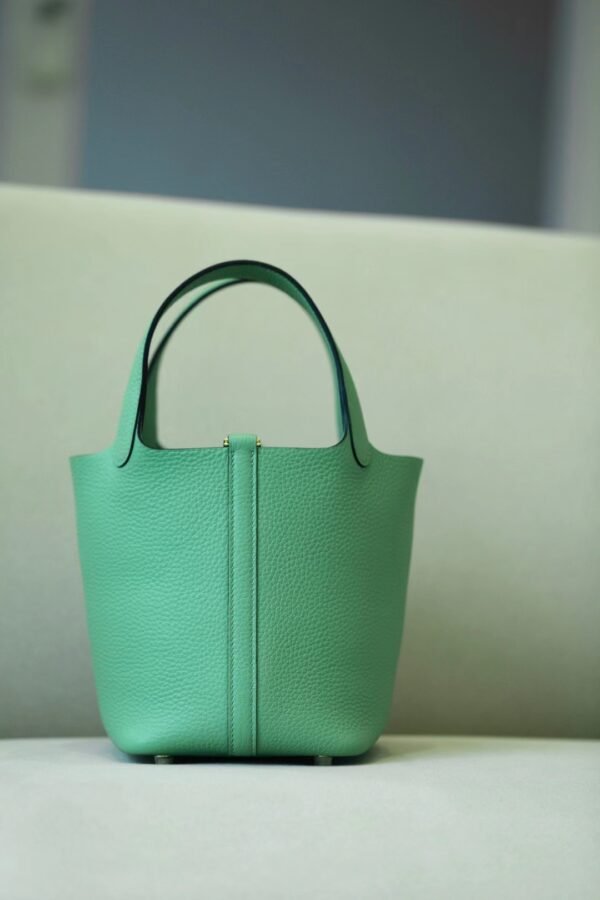 Hermès Picotin TC 3i Avocado green Gold Hardware 18cm Full Handmade