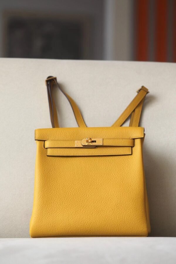 Hermès Kelly ado Togo 9D Amber yellow Gold Hardware 21cm Full Handmade