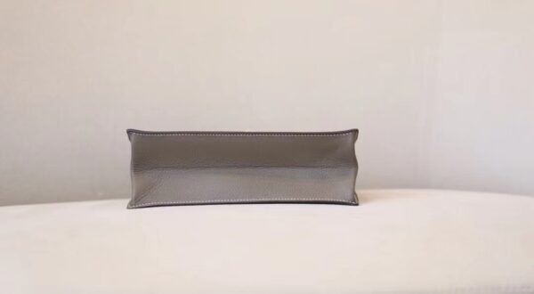 Hermes Kelly dance evercolor CK18 Etoupe Grey Silver Hardware 22cm Full Handmade