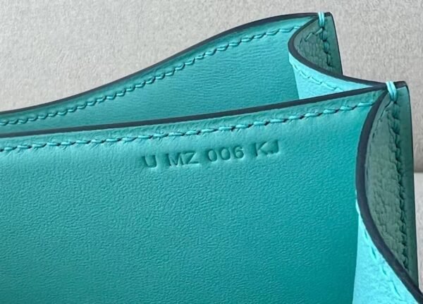 Hermes Constance Chevre 7v Candy Blue Gold Hardware 18cm Full Handmade