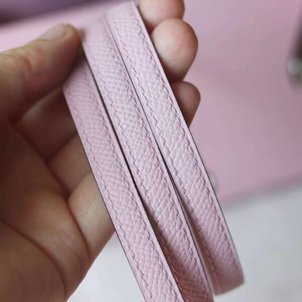 GPC Mode Mini kelly Epsom X9 Mallow purple Pink Silver Hardware 19cm Full Handmade