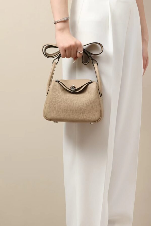 GPC Mode Lindy clemence Leather S2 Light Khaki Silver Hardware 19cm Full Handmade