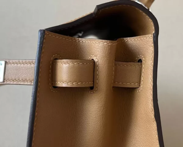 e4cf0cefcca9875-jpg Hermès Kelly Swift & Canvas 4B Biscuit Khaki Silver Hardware 28cm Full Handmade