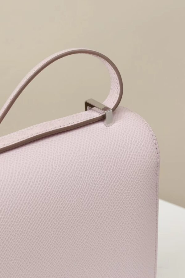 GPC Mode Constance Epsom Light Purple Pink Silver Hardware 18cm Full Handmade