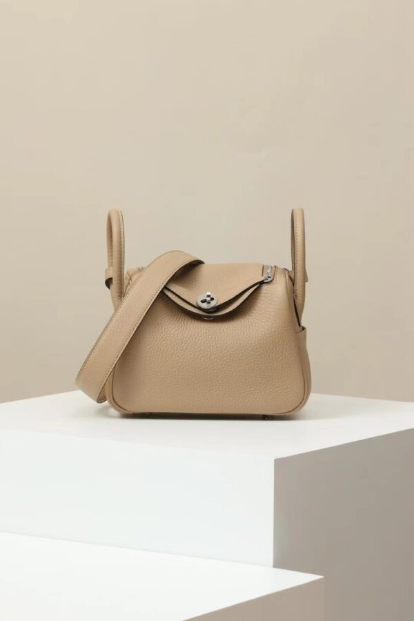 GPC Mode Lindy clemence Leather S2 Light Khaki Silver Hardware 19cm Full Handmade