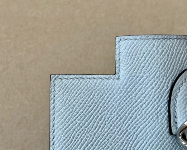 Hermès Kelly Epsom TO Light Blue Silver Hardware 25cm Full Handmade
